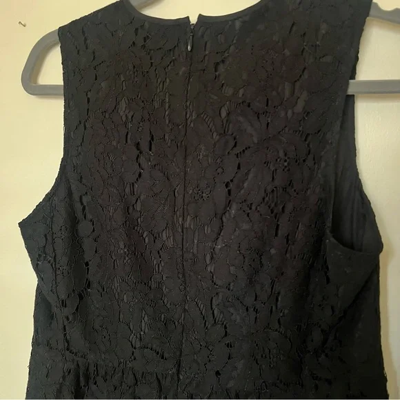 NWT J. Crew Black Lace Peplum Tank Top - Picture 7 of 7